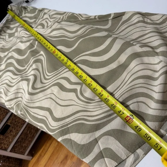 DISSH minimalist whimsy formal zebra Wave Maxi slip Dress size 10 - Picture 6 of 7